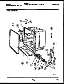 05 - Tub And Frame Parts parts for Frigidaire Dishwasher SU24D5KYGA from AppliancePartsPros.com