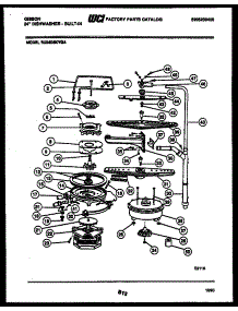 06 - Motor Pump Parts parts for Frigidaire Dishwasher SU24D5KYGA from AppliancePartsPros.com