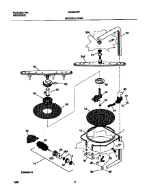 05 - Motor & Pump parts for Frigidaire Dishwasher GDB634RFR1 from AppliancePartsPros.com