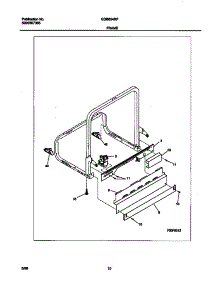06 - Frame parts for Frigidaire Dishwasher GDB634RFR2 from AppliancePartsPros.com