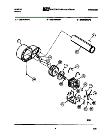 04 - Blower And Drive Parts parts for Frigidaire Dryer DE27A7WXFC from AppliancePartsPros.com