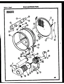 03 - Drum And Blower Parts parts for Frigidaire Dryer DE24A7WTFA from AppliancePartsPros.com
