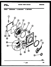 03 - Door Parts parts for Frigidaire Dryer DE27A8WAFB from AppliancePartsPros.com