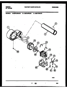 05 - Blower And Drive Parts parts for Frigidaire Dryer DE27A8WAFB from AppliancePartsPros.com