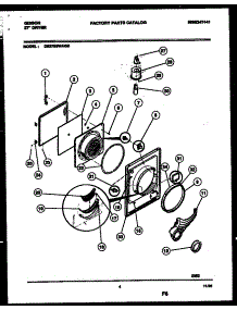 03 - Door Parts parts for Frigidaire Dryer DE27S8WAGB from AppliancePartsPros.com