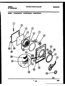 03 - Door Parts parts for Frigidaire Dryer DG27T3WAFB from AppliancePartsPros.com