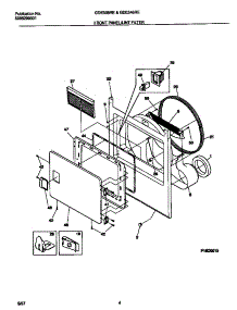 03 - Front Panel / Lint Filter parts for Frigidaire Dryer GDE336RES1 from AppliancePartsPros.com