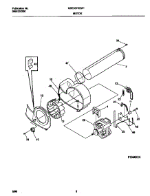 05 - Motor parts for Frigidaire Dryer GDE337REW1 from AppliancePartsPros.com