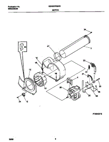 05 - Motor parts for Frigidaire Dryer GDG337REW1 from AppliancePartsPros.com
