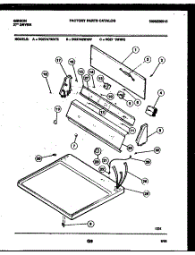 04 - Console And Control Parts parts for Frigidaire Dryer DG27A5WXFF from AppliancePartsPros.com
