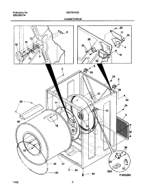 03 - Cabinet / Drum parts for Gibson Dryer GEF331AS2 from AppliancePartsPros.com