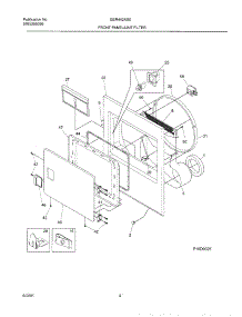 05 - Frnt Pnl,Door parts for Gibson Dryer GER442AS0 from AppliancePartsPros.com