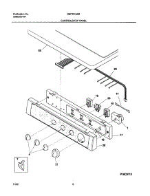 07 - Controls / Top Panel parts for Gibson Dryer GEF331AS2 from AppliancePartsPros.com