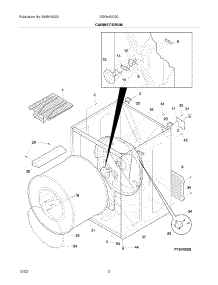 03 - Cabinet / Drum parts for Gibson Dryer GGR442CS0 from AppliancePartsPros.com