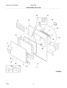 05 - Front Panel / Lint Filter parts for Gibson Dryer GGR442CS0 from AppliancePartsPros.com