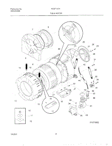 07 - Wshr Tub,Motor parts for Frigidaire Washer NGST127AS0 from AppliancePartsPros.com