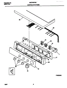 04 - Control Panel parts for Frigidaire Dryer GSG746RFS2 from AppliancePartsPros.com