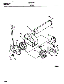 05 - Motor,Blower parts for Frigidaire Dryer GSG746RFS2 from AppliancePartsPros.com