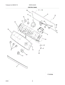 09 - Control / Panel parts for Frigidaire Washer SGWS1349AS0 from AppliancePartsPros.com