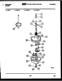 08 - Transmission Parts parts for Frigidaire Washer WC9DL3 from AppliancePartsPros.com