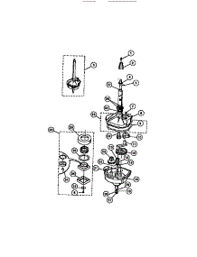 04 - Transmission parts for Frigidaire Washer WDSDLW0 from AppliancePartsPros.com
