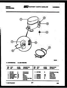 05 - Compressor Parts parts for Frigidaire Dehumidifier MC17S5GTHB from AppliancePartsPros.com