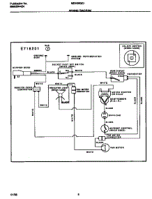 04 - Wiring Diagram parts for Frigidaire Dehumidifier MDH30GG1 from AppliancePartsPros.com