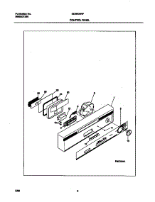 02 - Control Panel parts for Frigidaire Dishwasher GDB634RFS2 from AppliancePartsPros.com