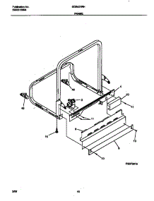 06 - Frame parts for Frigidaire Dishwasher GDB421RHS0 from AppliancePartsPros.com