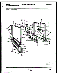 04 - Door Parts parts for Frigidaire Dishwasher GDB662RBR0 from AppliancePartsPros.com