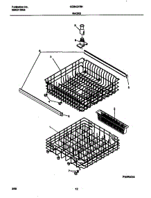 07 - Rack parts for Frigidaire Dishwasher GDB421RHS0 from AppliancePartsPros.com