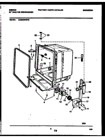 05 - Tub And Frame Parts parts for Frigidaire Dishwasher GDB662RBR0 from AppliancePartsPros.com