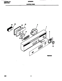 02 - Control Panel parts for Frigidaire Dishwasher GDP635RHR0 from AppliancePartsPros.com