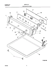 07 - Control Panel parts for Gibson Dryer GER341AS1 from AppliancePartsPros.com