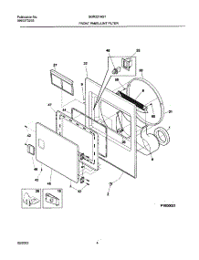 05 - Frnt Pnl,Door parts for Gibson Dryer GGR221AS1 from AppliancePartsPros.com
