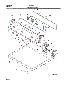 07 - Control Panel parts for Gibson Dryer GER442AS1 from AppliancePartsPros.com