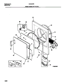 03 - Front Panel / Lint Filter parts for Frigidaire Dryer GDG546RBD1 from AppliancePartsPros.com