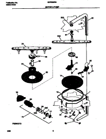 05 - Motor parts for Frigidaire Dishwasher GDP635RHR0 from AppliancePartsPros.com