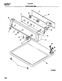 04 - Controls / Top Panel parts for Frigidaire Dryer GDG546RBD1 from AppliancePartsPros.com