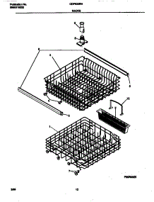 07 - Rack parts for Frigidaire Dishwasher GDP635RHR0 from AppliancePartsPros.com