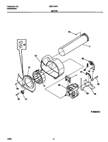 05 - Motor parts for Frigidaire Dryer GSE746RFS0 from AppliancePartsPros.com