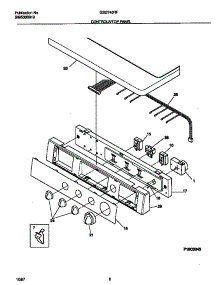 04 - Controls / Top Panel parts for Frigidaire Dryer GSG746RFS1 from AppliancePartsPros.com