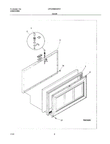 03 - Door parts for Gibson Freezer GFC05M0AW1 from AppliancePartsPros.com