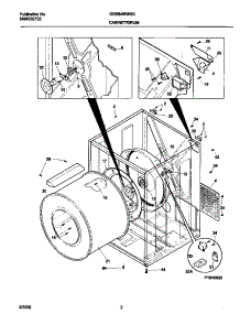 02 - P16v0035 Dry Cab,Heater parts for Frigidaire Dryer GDE648RHS0 from AppliancePartsPros.com