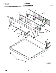 04 - Controls / Top Panel parts for Frigidaire Dryer GDEC546CES0 from AppliancePartsPros.com