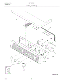 07 - Controls / Top Panel parts for Gibson Dryer GEF331CS0 from AppliancePartsPros.com