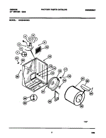 02 - Cabinet, Drum, Heat Duct parts for Frigidaire Dryer GDG546RBS1 from AppliancePartsPros.com