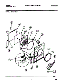 03 - Door, Front Panel, Lint Filter parts for Frigidaire Dryer GDG546RBS1 from AppliancePartsPros.com