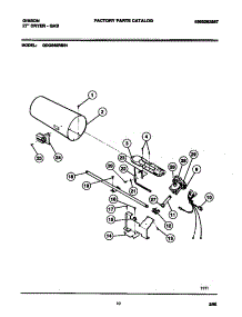 06 - Gas Valve, Burner Asmy., Sensor parts for Frigidaire Dryer GDG546RBS1 from AppliancePartsPros.com