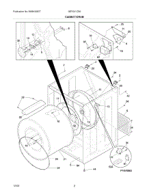 03 - Cabinet / Drum parts for Gibson Dryer GER331CS0 from AppliancePartsPros.com